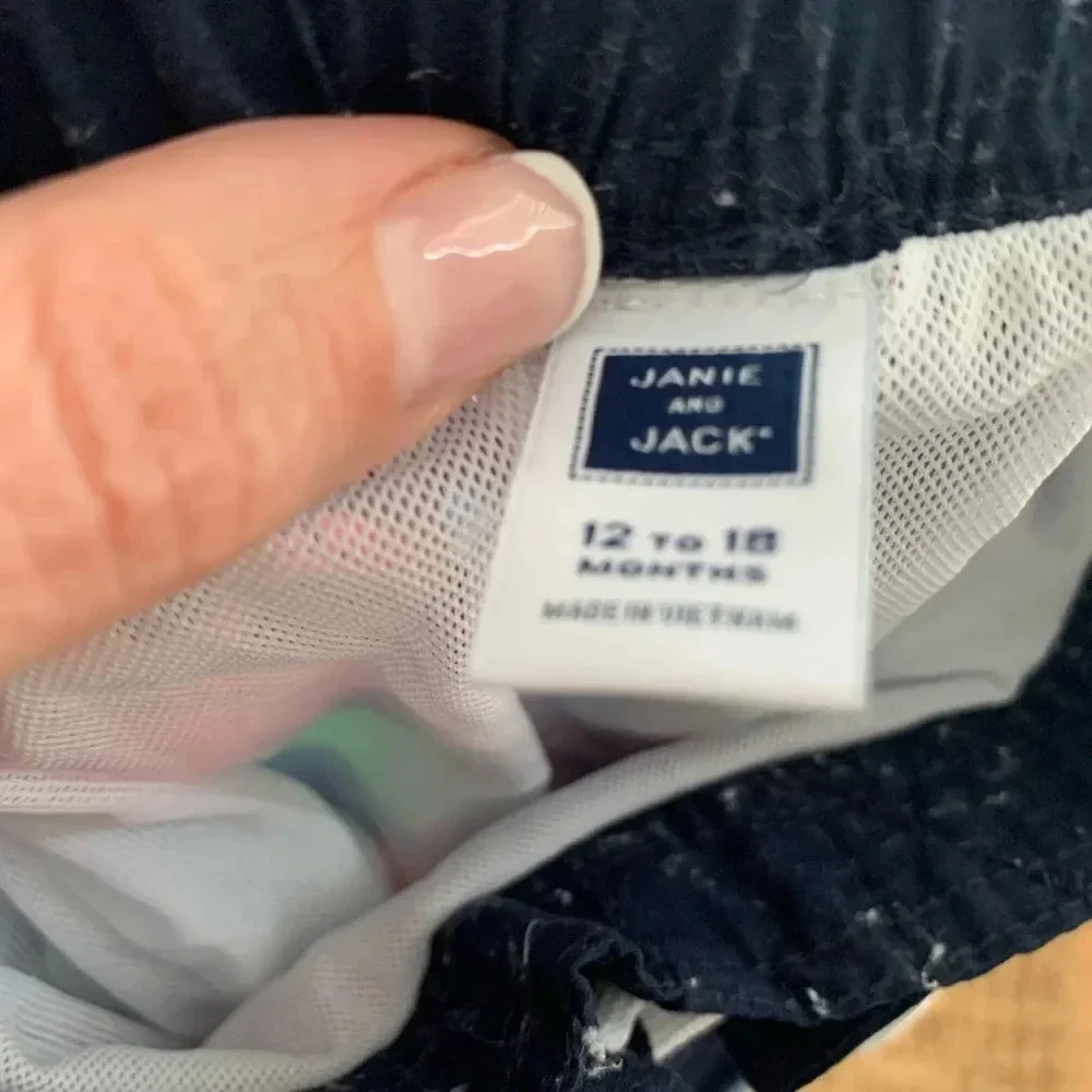 Janie and Jack swim trunks 12 to 18 months